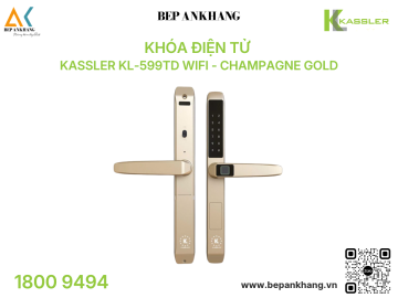 Khóa điện tử Kassler KL-599TD Wifi - Champagne Gold